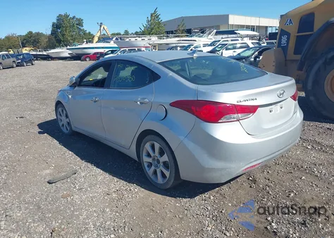 2013 Hyundai Elantra Limited из США, поврежденный, VIN 5NPDH4AE3DH389964
